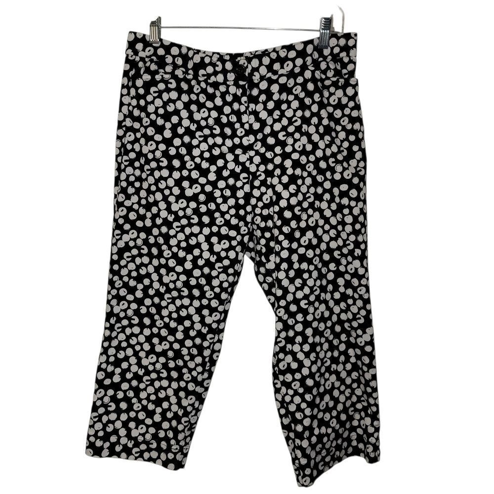 Coral Bay Black and White Polka Dot Capris